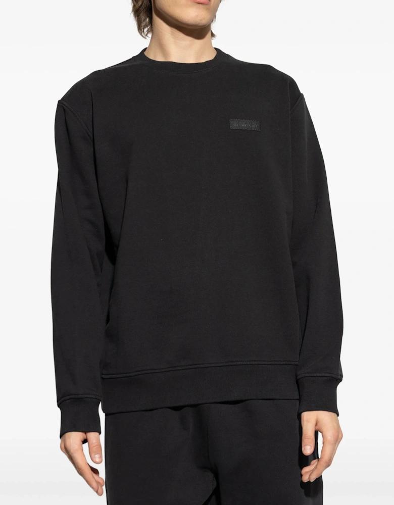 Logo Patch Sweatshirt in Black
