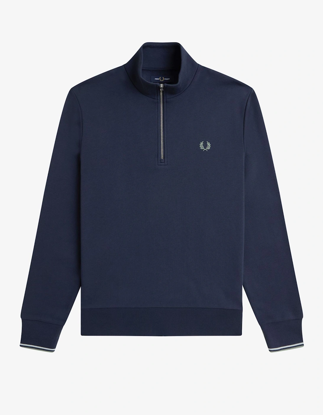 M3574 Half Zip Sweatshirt - Dark Airforce/Light Ice/Bayleaf, 8 of 7