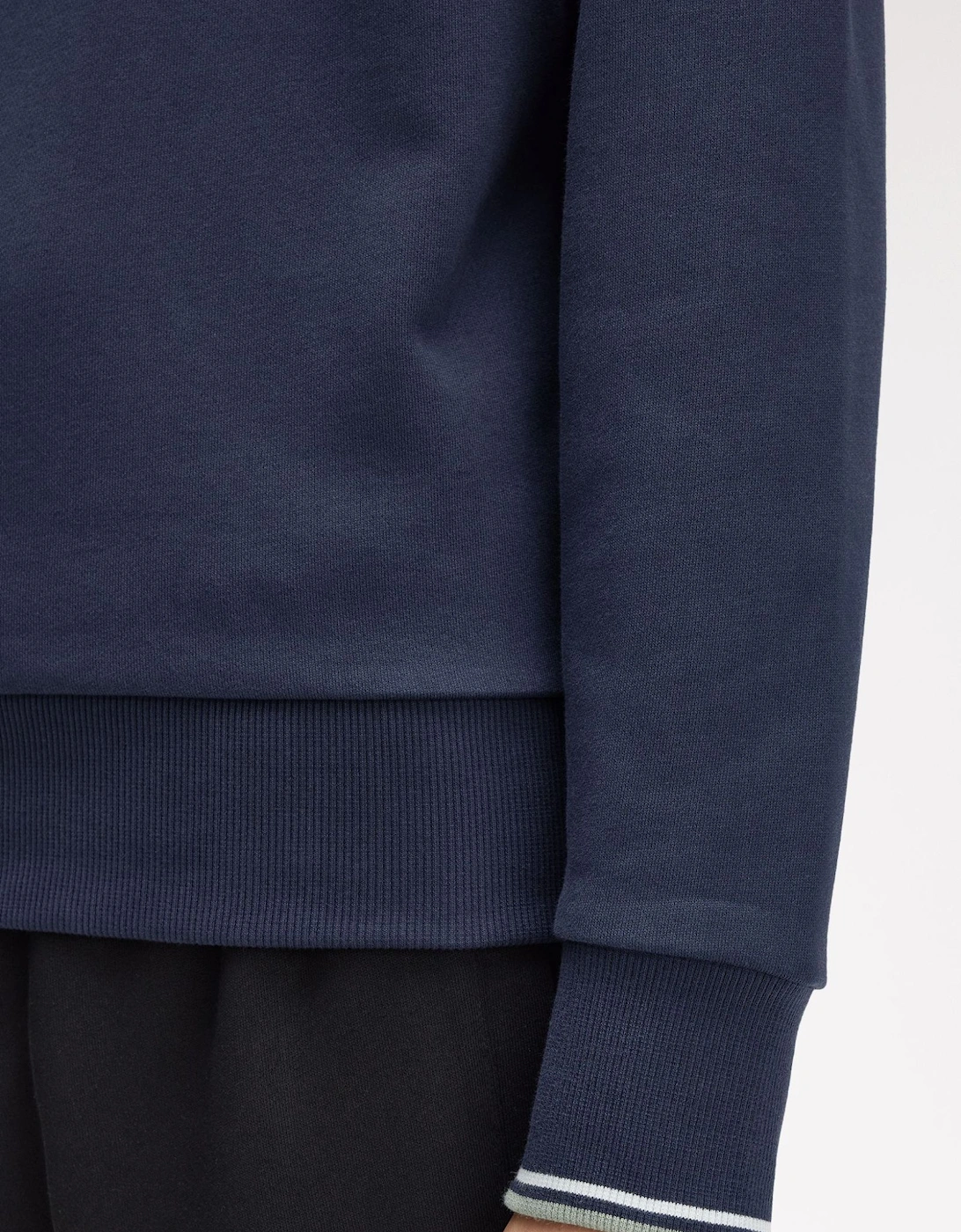 M3574 Half Zip Sweatshirt - Dark Airforce/Light Ice/Bayleaf