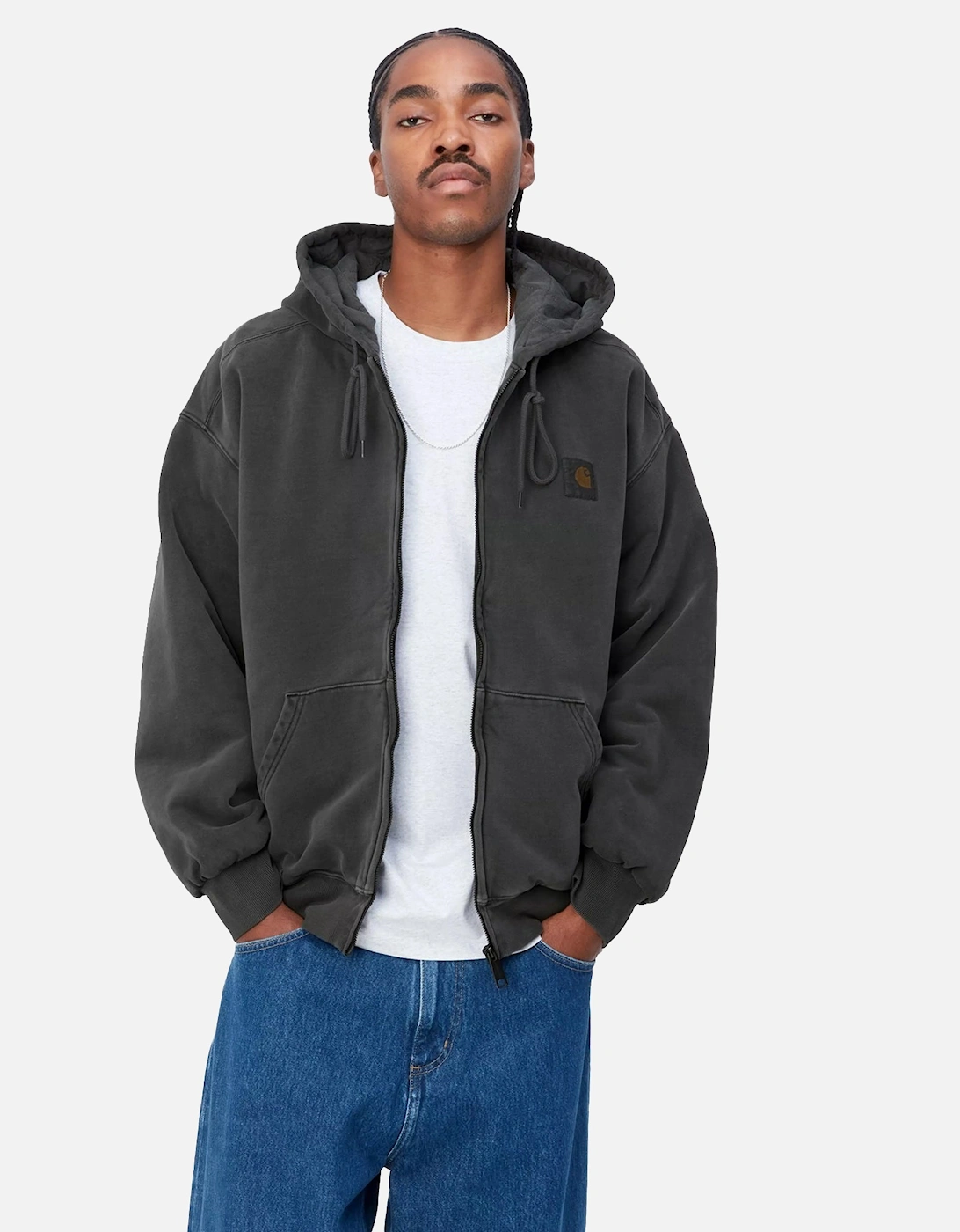 Hooded Vista Jacket Black Garment Dyed