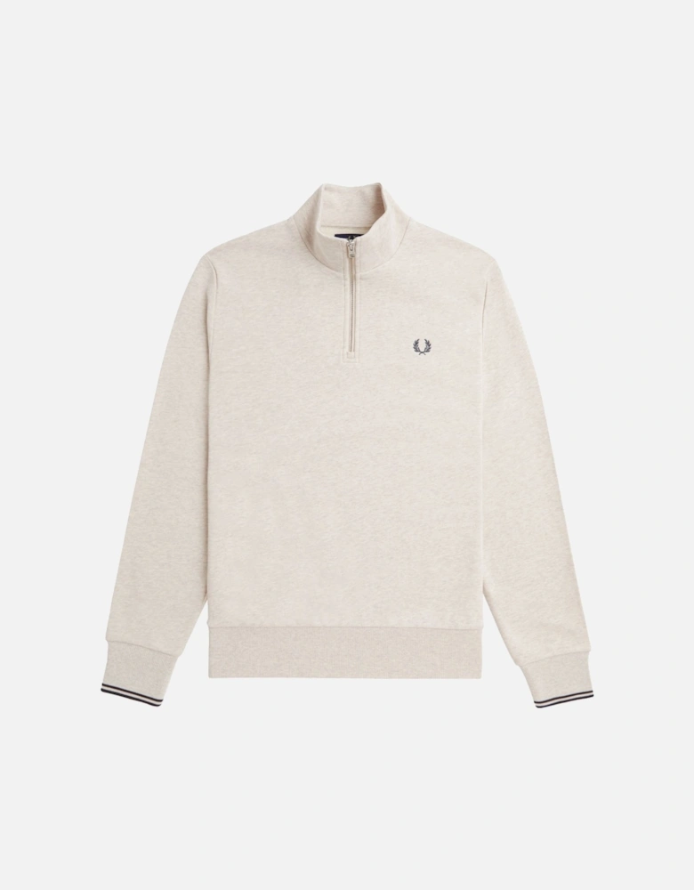 Half Zip Sweatshirt Porridge Marl