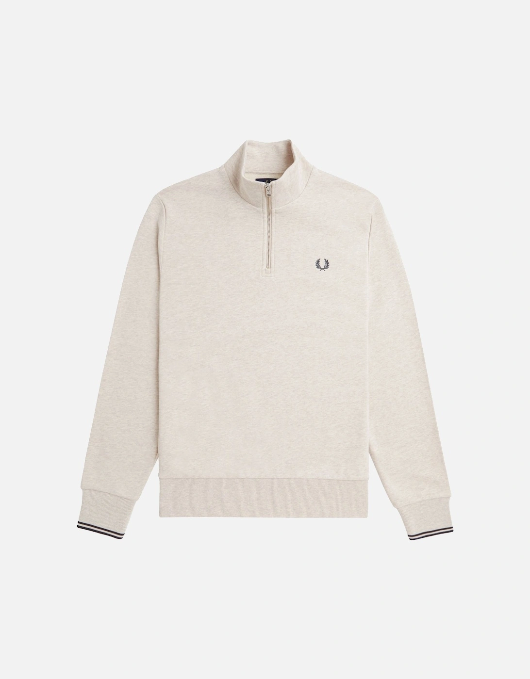 Half Zip Sweatshirt Porridge Marl, 4 of 3