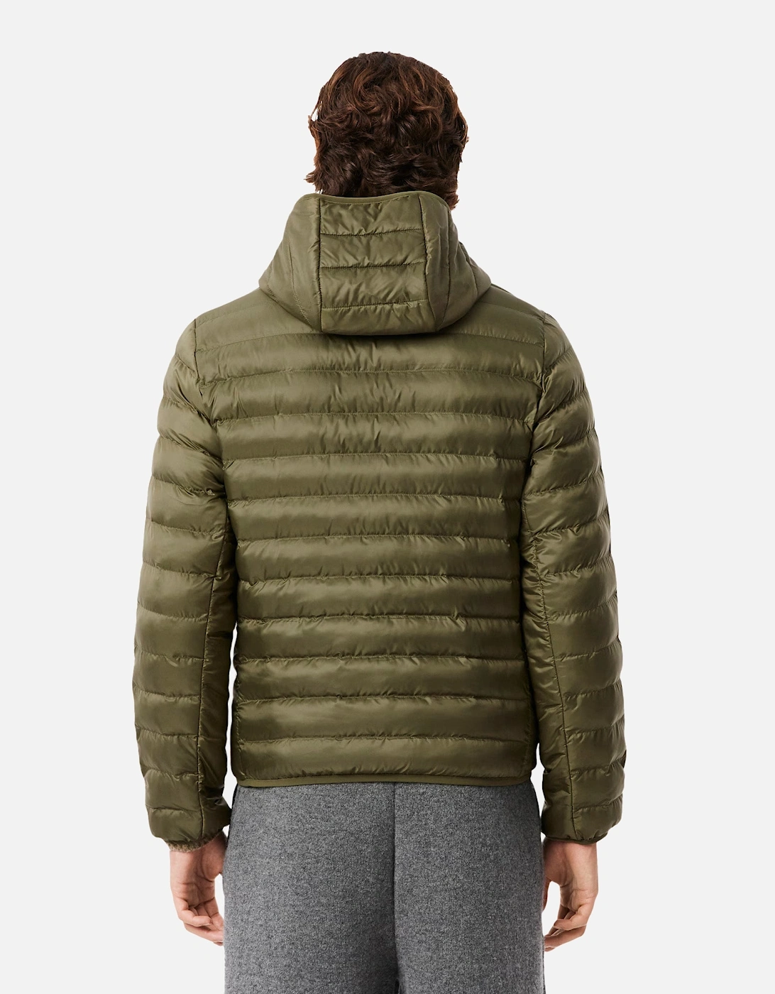 Quilted Puffer Jacket Khaki Green