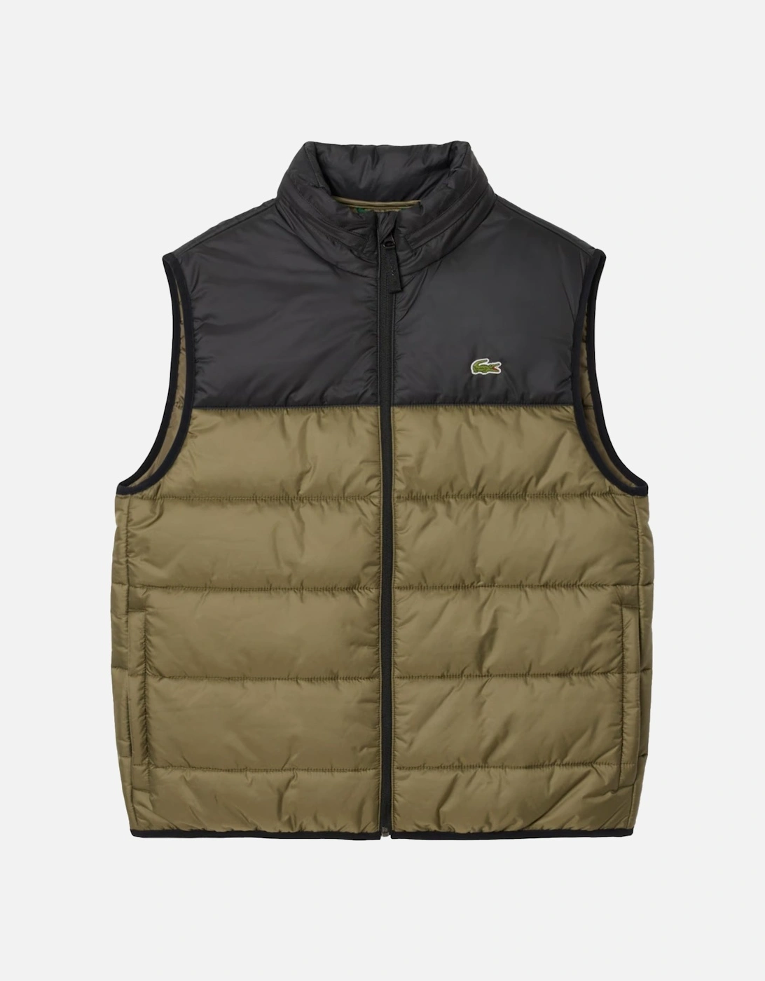 Water-Repellent Gilet Khaki Green/Black, 4 of 3