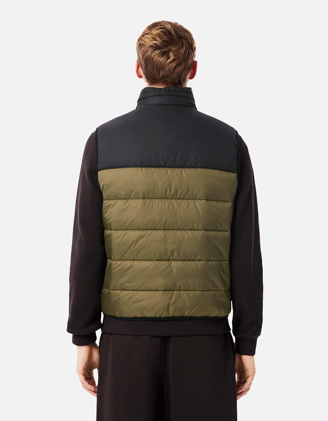 Water-Repellent Gilet Khaki Green/Black