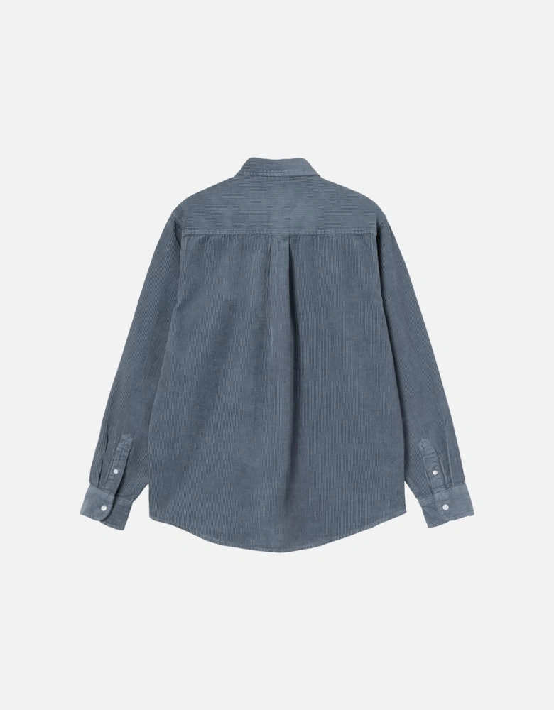 L/S Madison Cord Shirt Angelite/Angelite