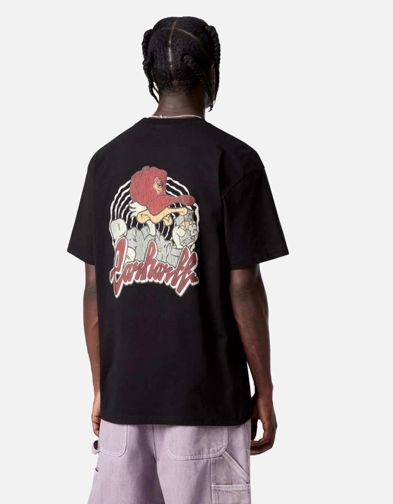 S/S Chedda T-Shirt Black Heavy Stone Wash