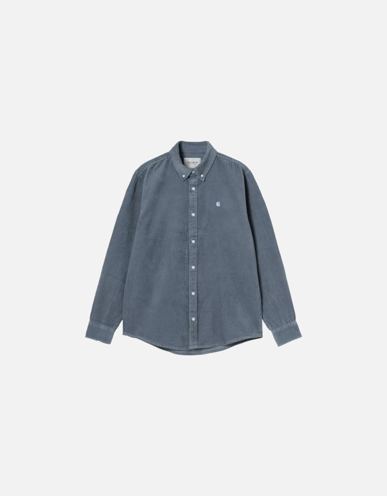 L/S Madison Cord Shirt Angelite/Angelite