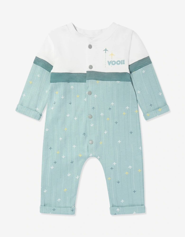 Baby Boys Knitted Overall in Green