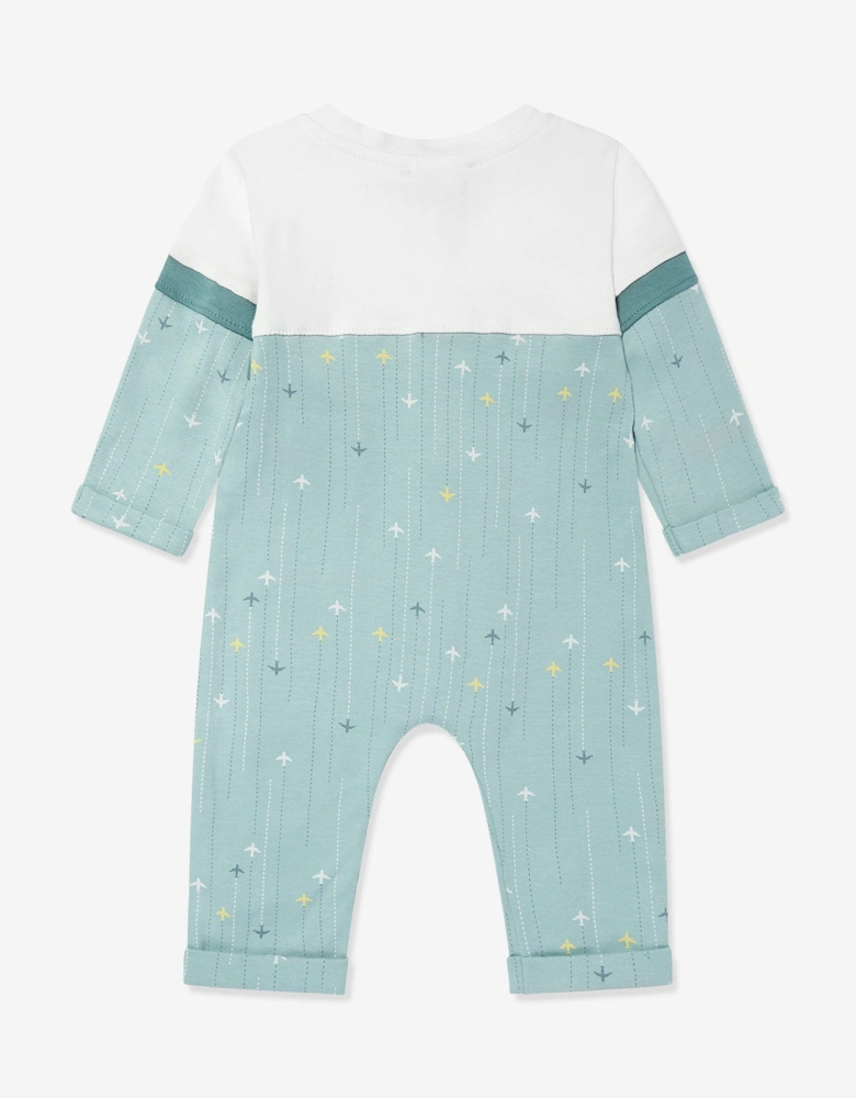 Baby Boys Knitted Overall in Green