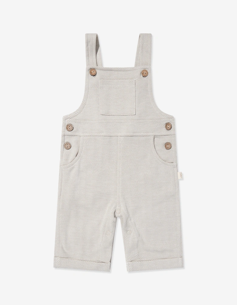 Baby Dungaree and T-Shirt Set in Beige