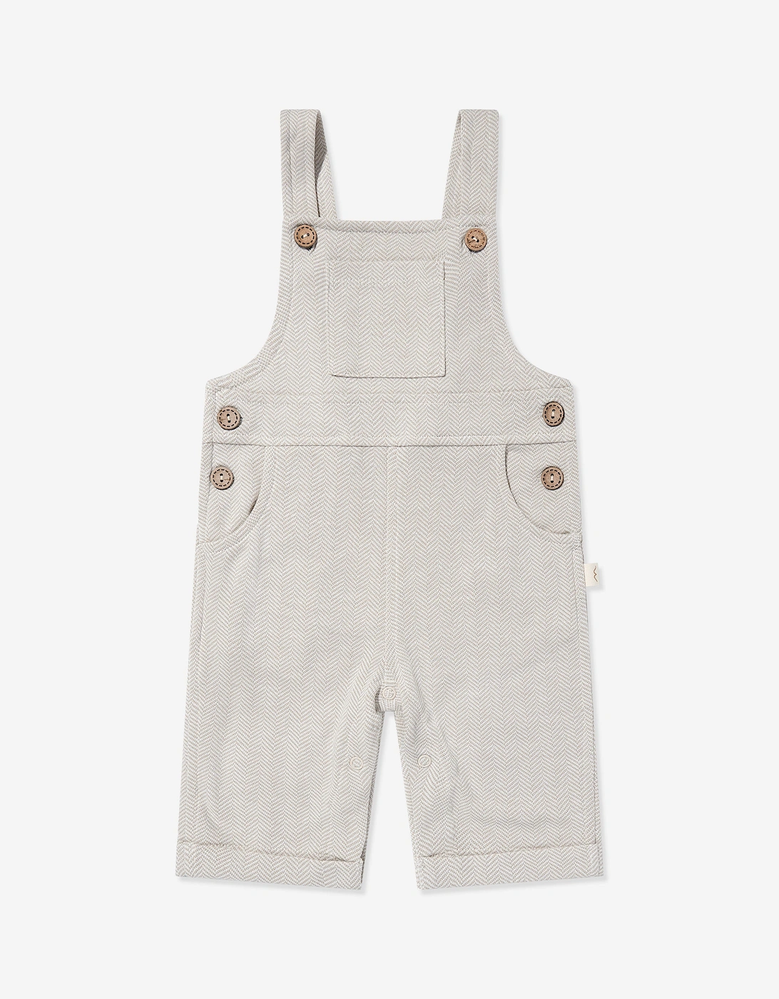 Baby Dungaree and T-Shirt Set in Beige