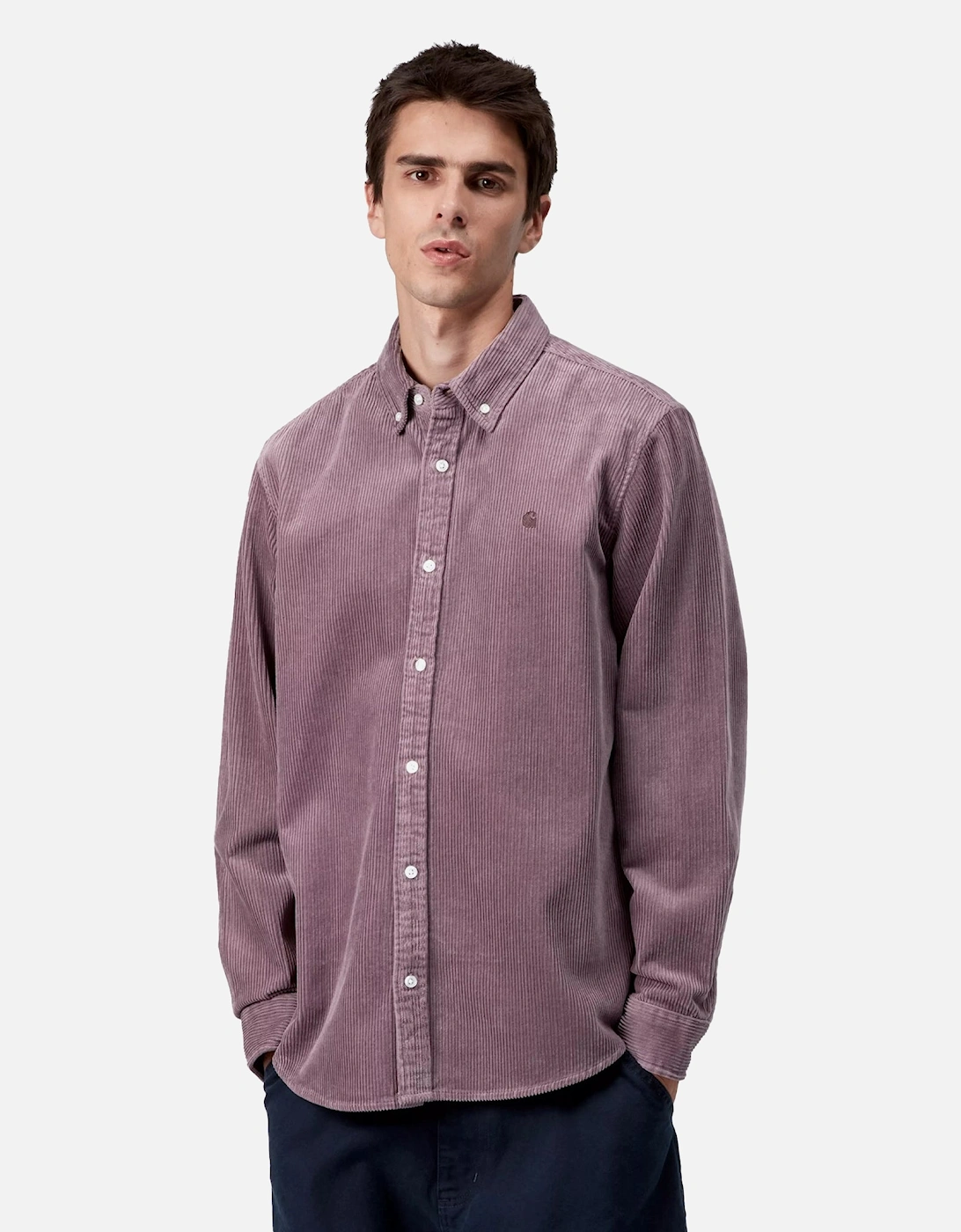 L/S Madison Cord Shirt Phlox/Phlox