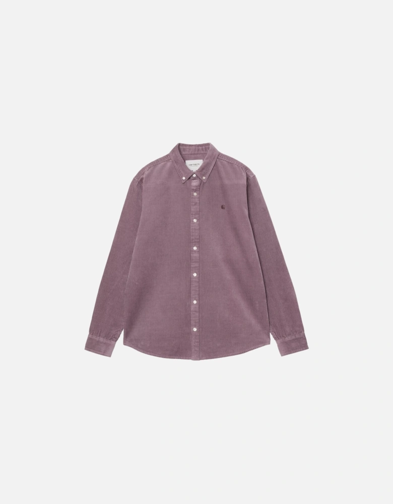 L/S Madison Cord Shirt Phlox/Phlox