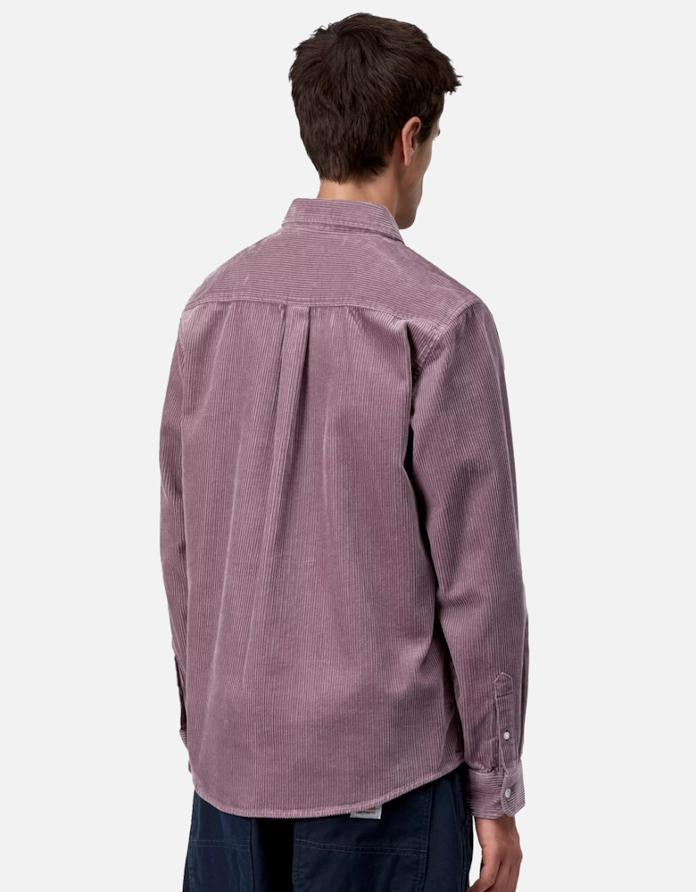 L/S Madison Cord Shirt Phlox/Phlox