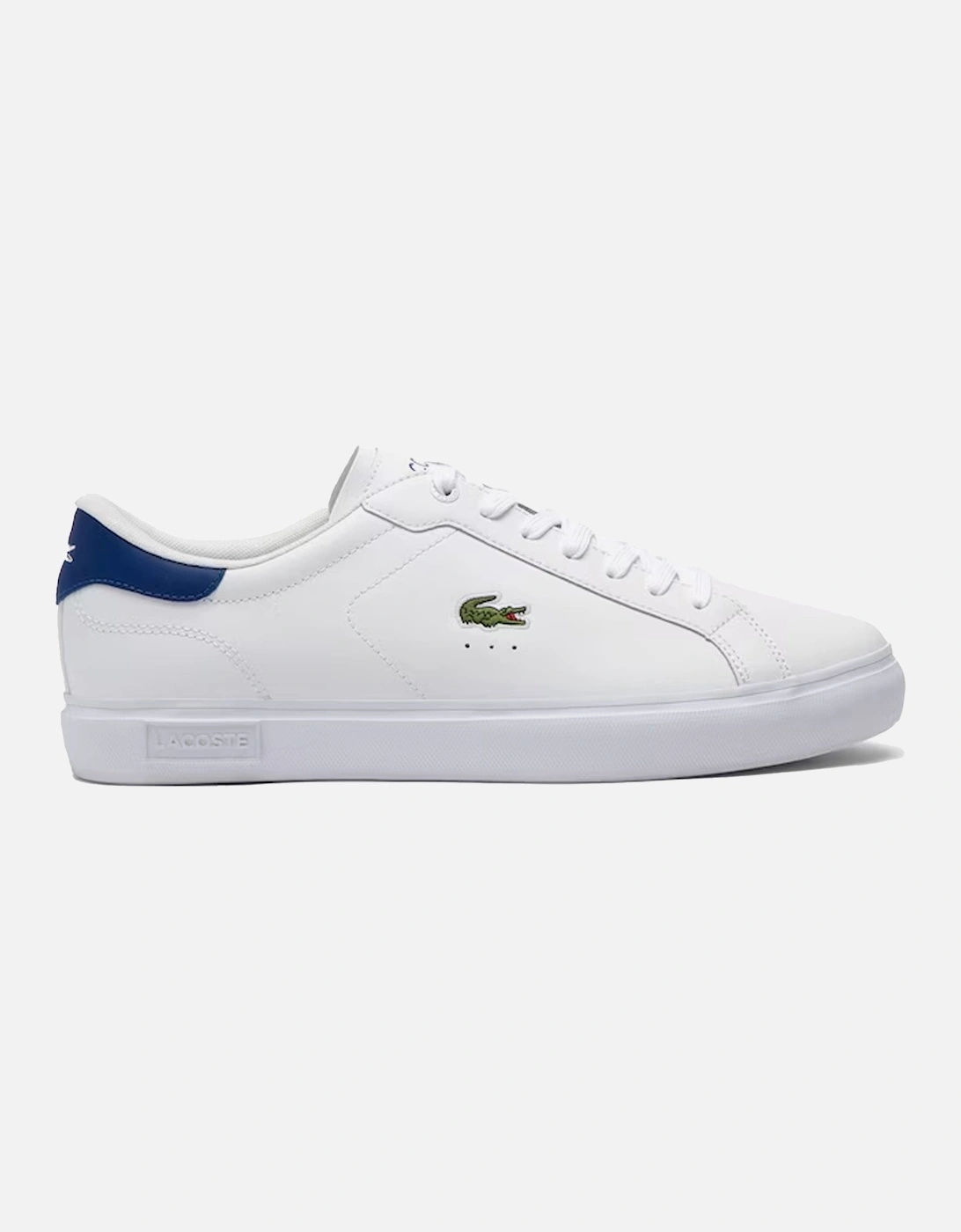 Powercourt Leather Trainers White/Blue, 4 of 3