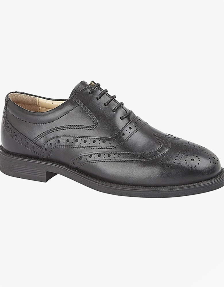 THE ORIGINAL Mens Brogue Leather Shoes Black
