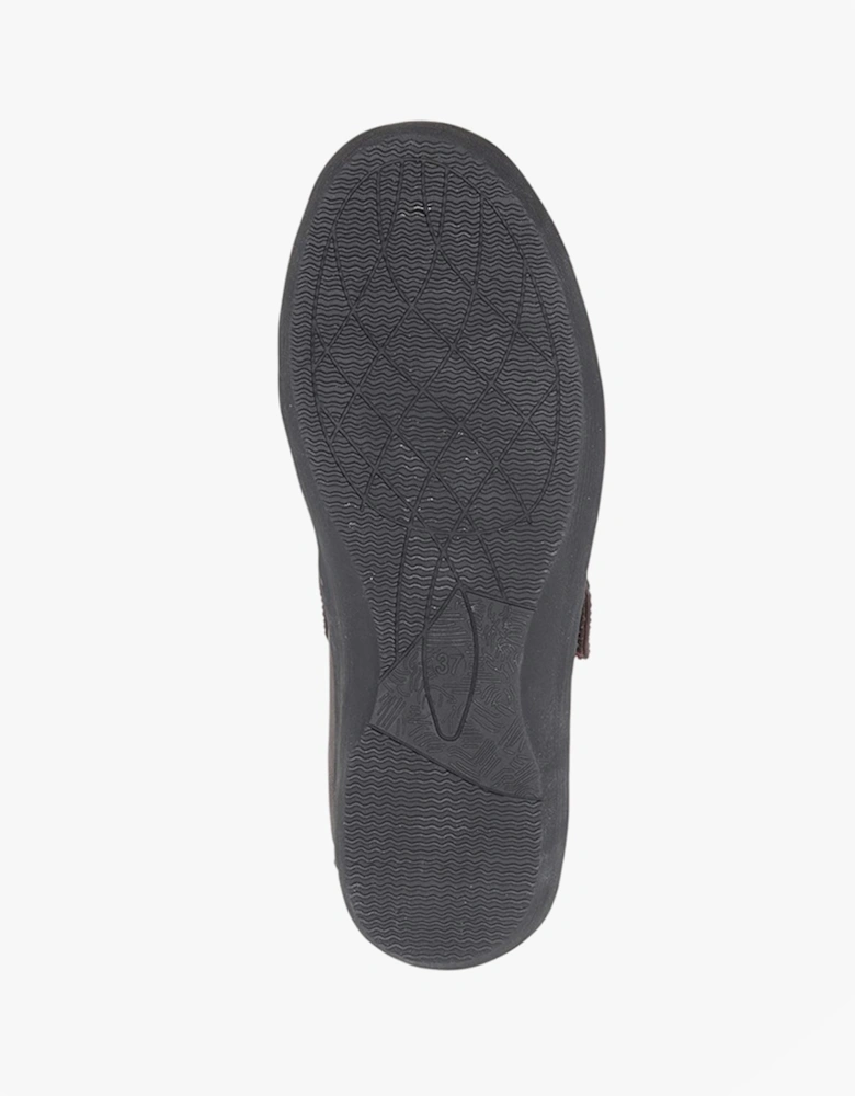 L429A Womens Wide-Fit Touch Fasten Shoes Black