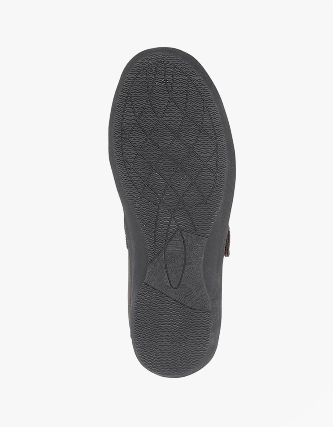 L429A Womens Wide-Fit Touch Fasten Shoes Black