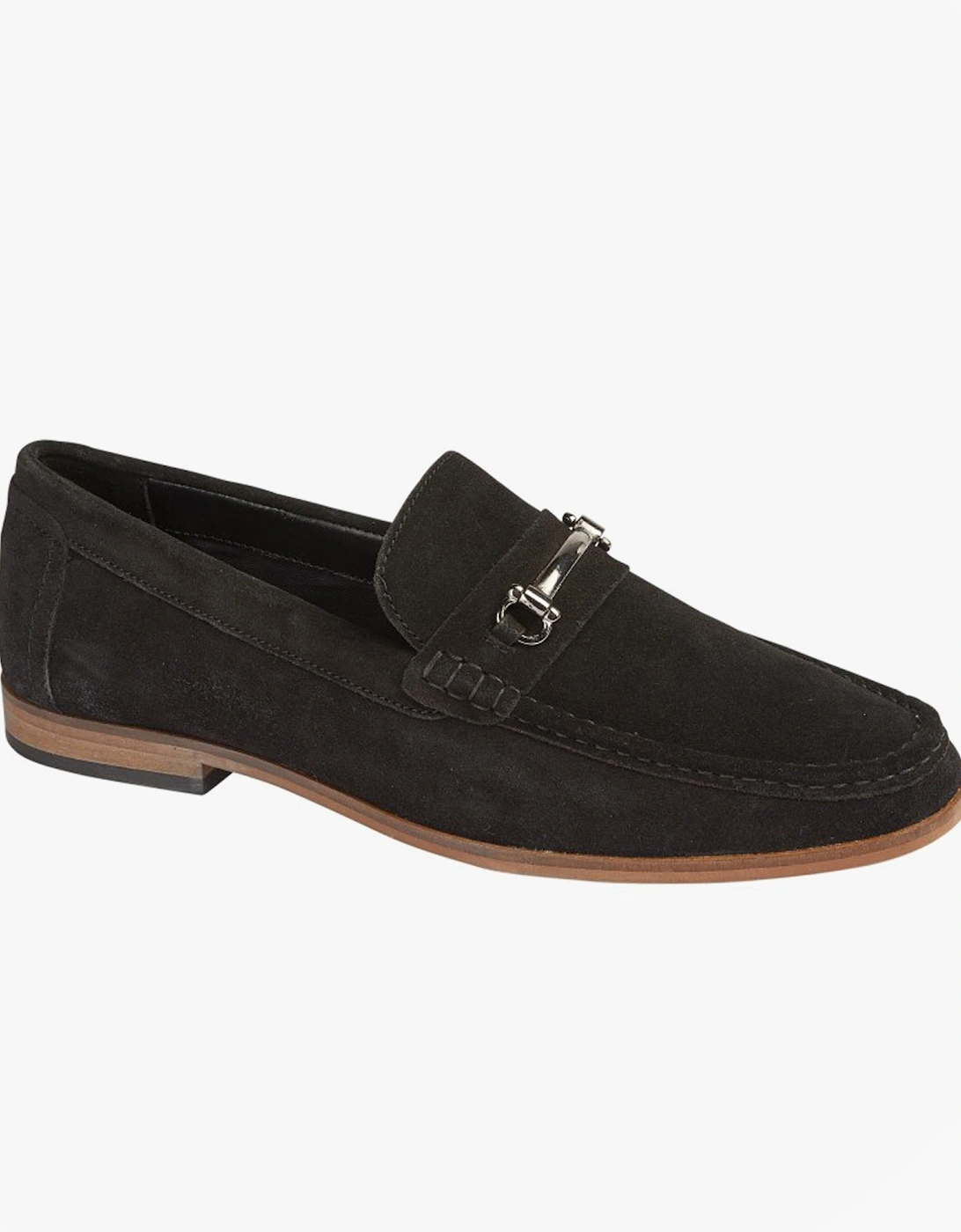 M595AS Mens Casual Suede Slip-On Loafers Black, 4 of 3
