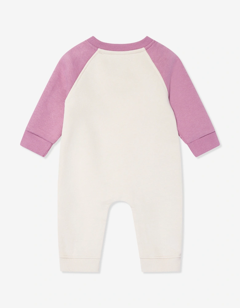 Baby Girls Embroidered Babygrow in Pink