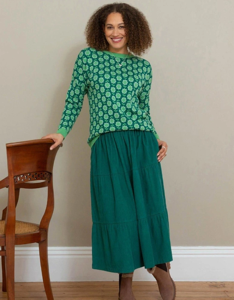 Chickerell Tiered Cord Skirt