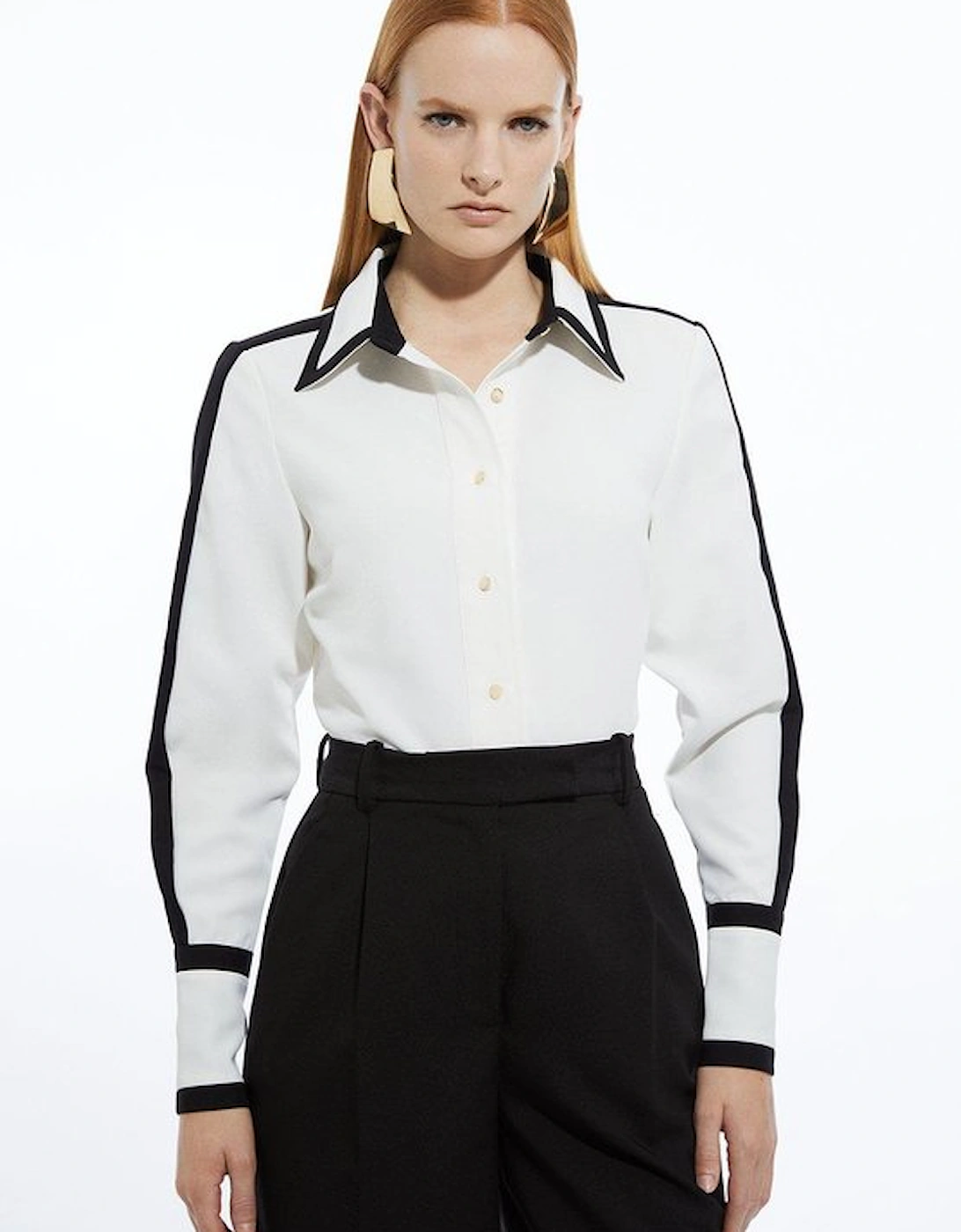 Colour Block Twill Woven Shirt, 5 of 4