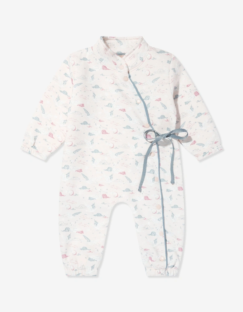 Baby Girls Patterned Romper in Pink