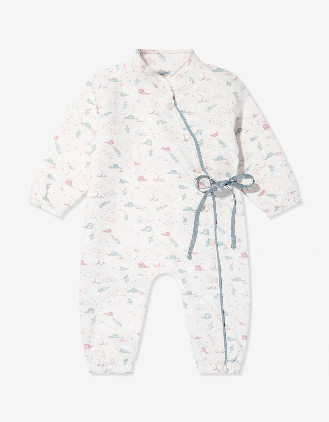 Baby Girls Patterned Romper in Pink, 5 of 4