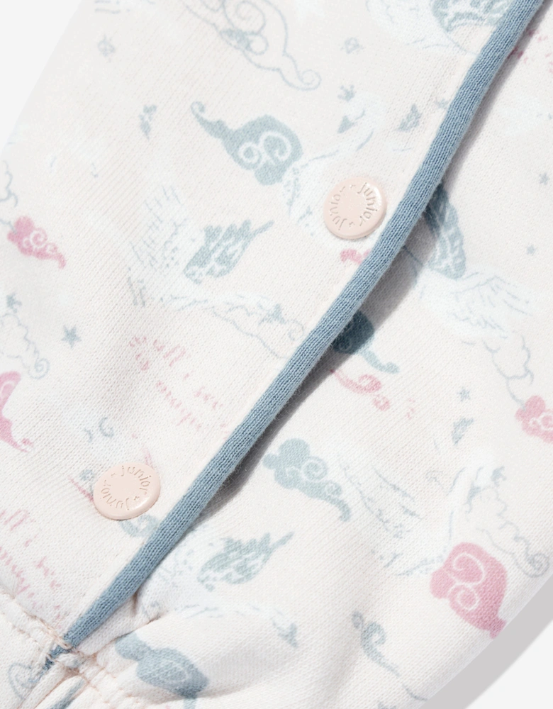 Baby Girls Patterned Romper in Pink