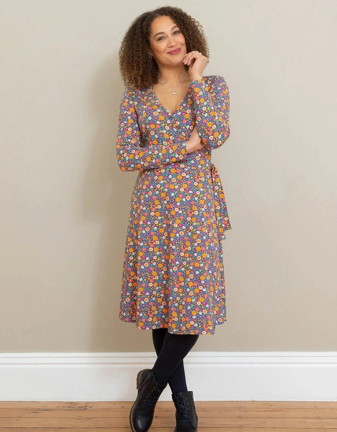 Highcliffe Jersey Wrap Dress Love Ditsy, 2 of 1