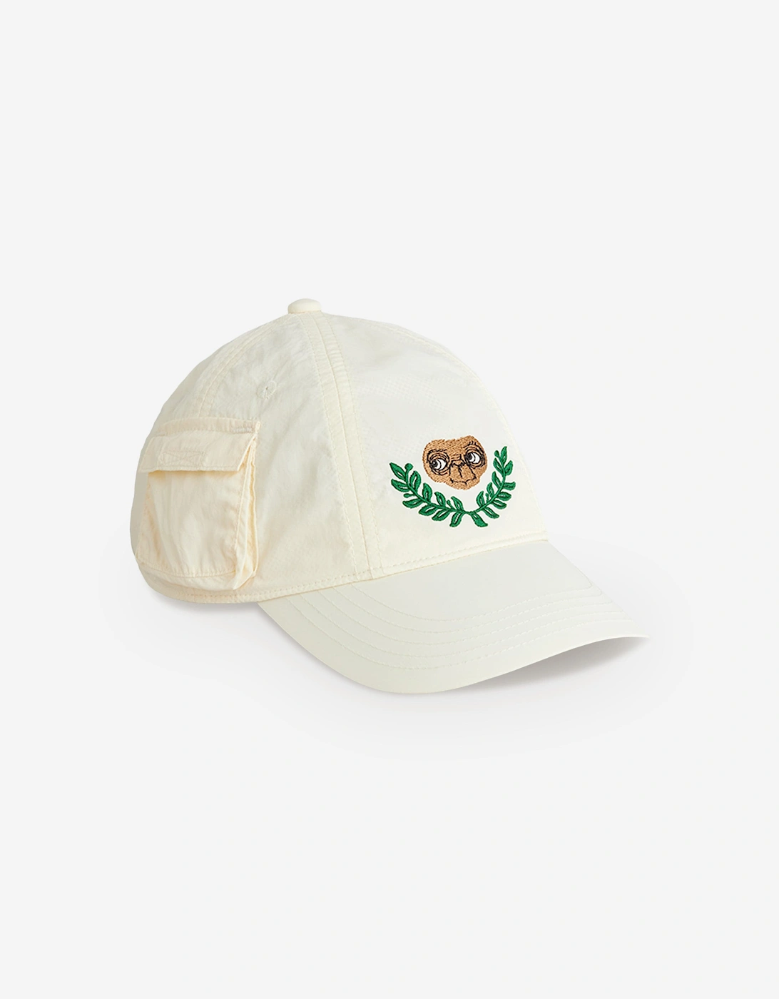 Kids E.T. Embroidered Pocket Cap in Ivory