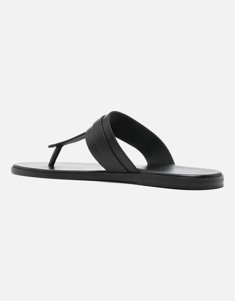 Leather Sandals Black