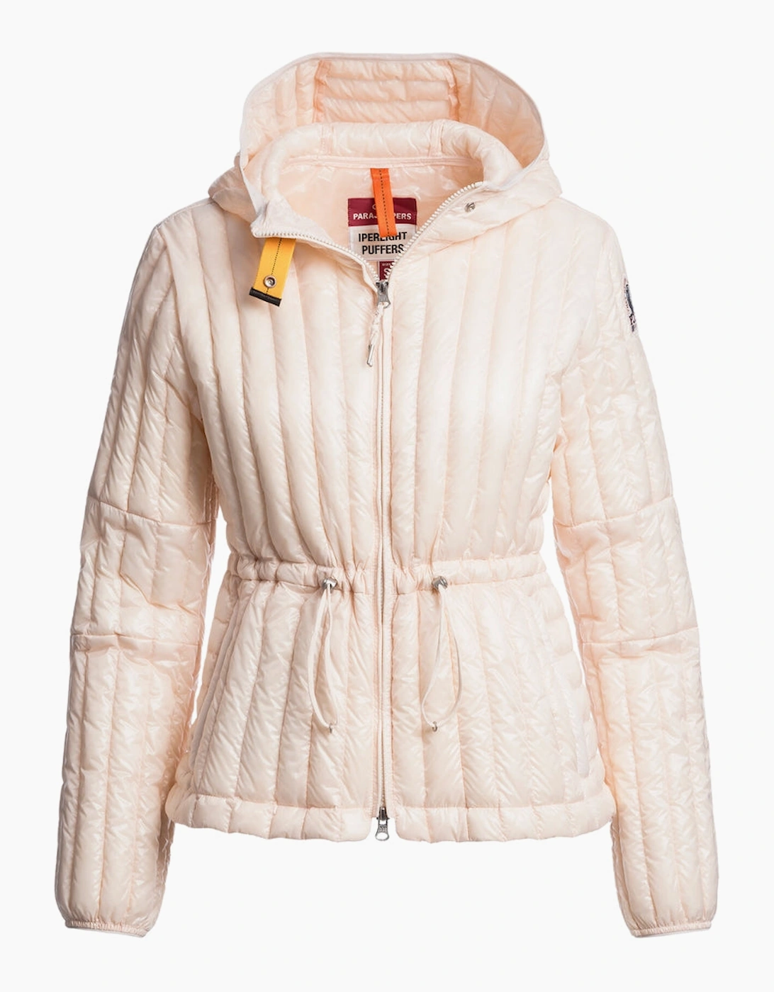 Parajumpers Women's Parajumpers Kun Blush White Hooded Down Jacket - Tan