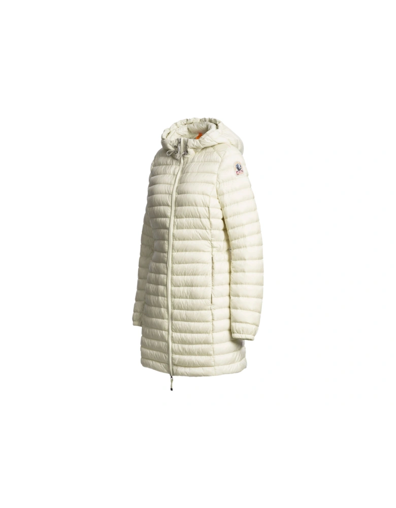 Meredith Mossy Chalk Hooded Down Jacket