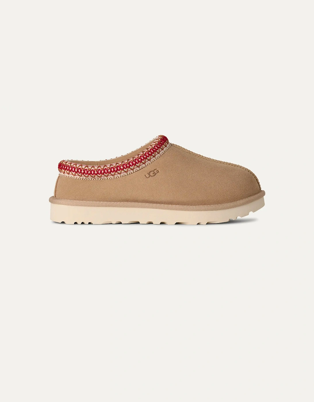 Tasman II Womens Slippers - Sand/Dark Cherry, 7 of 6