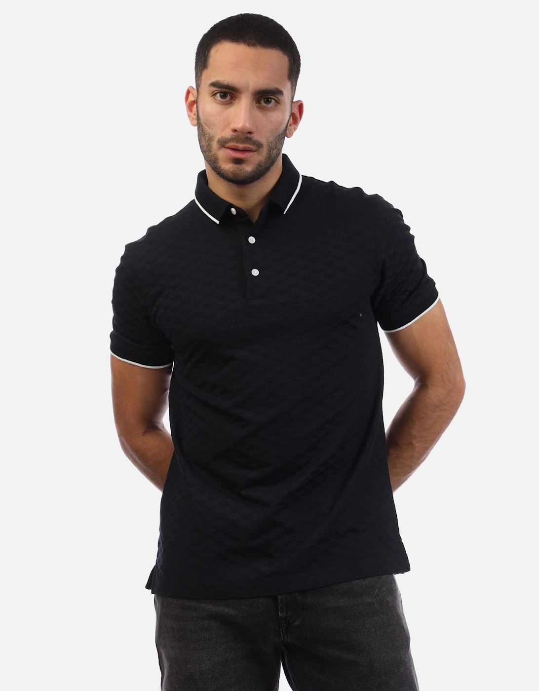 Allover Jacquard Eagle Polo Shirt, 5 of 4