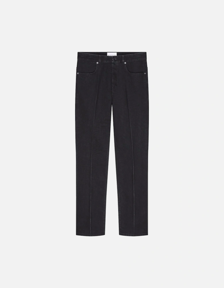 DISTRESSED COTTON JEANS