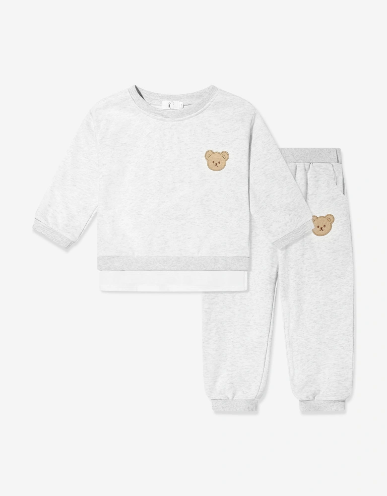 Kids The Bear Colour Tracksuit in Grey