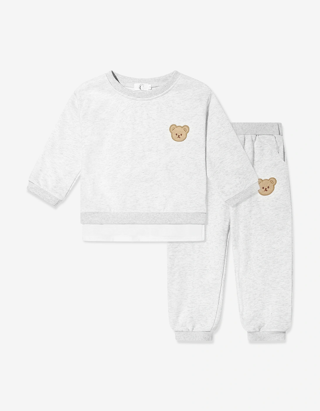 Kids The Bear Colour Tracksuit in Grey, 6 of 5