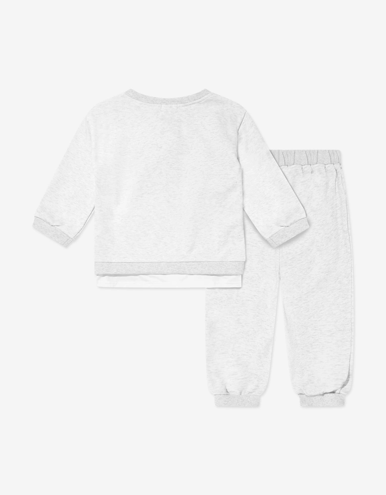 Kids The Bear Colour Tracksuit in Grey