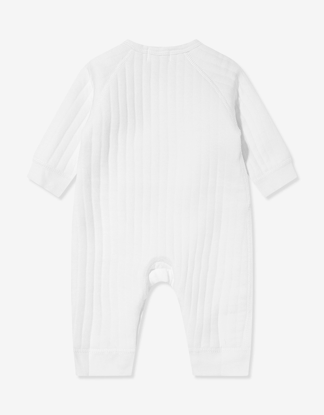 Baby The Teddy Bear Boucle Wrap Baby Grow Romper in White