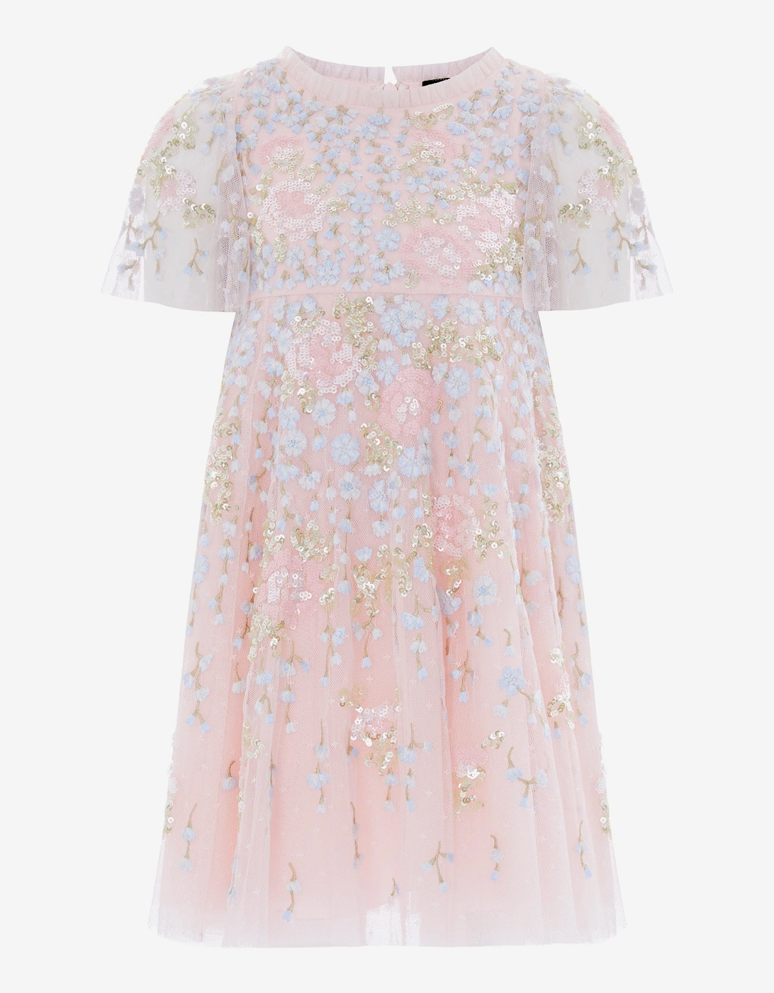 Girls Cressida Floral Dress in Pink, 4 of 3
