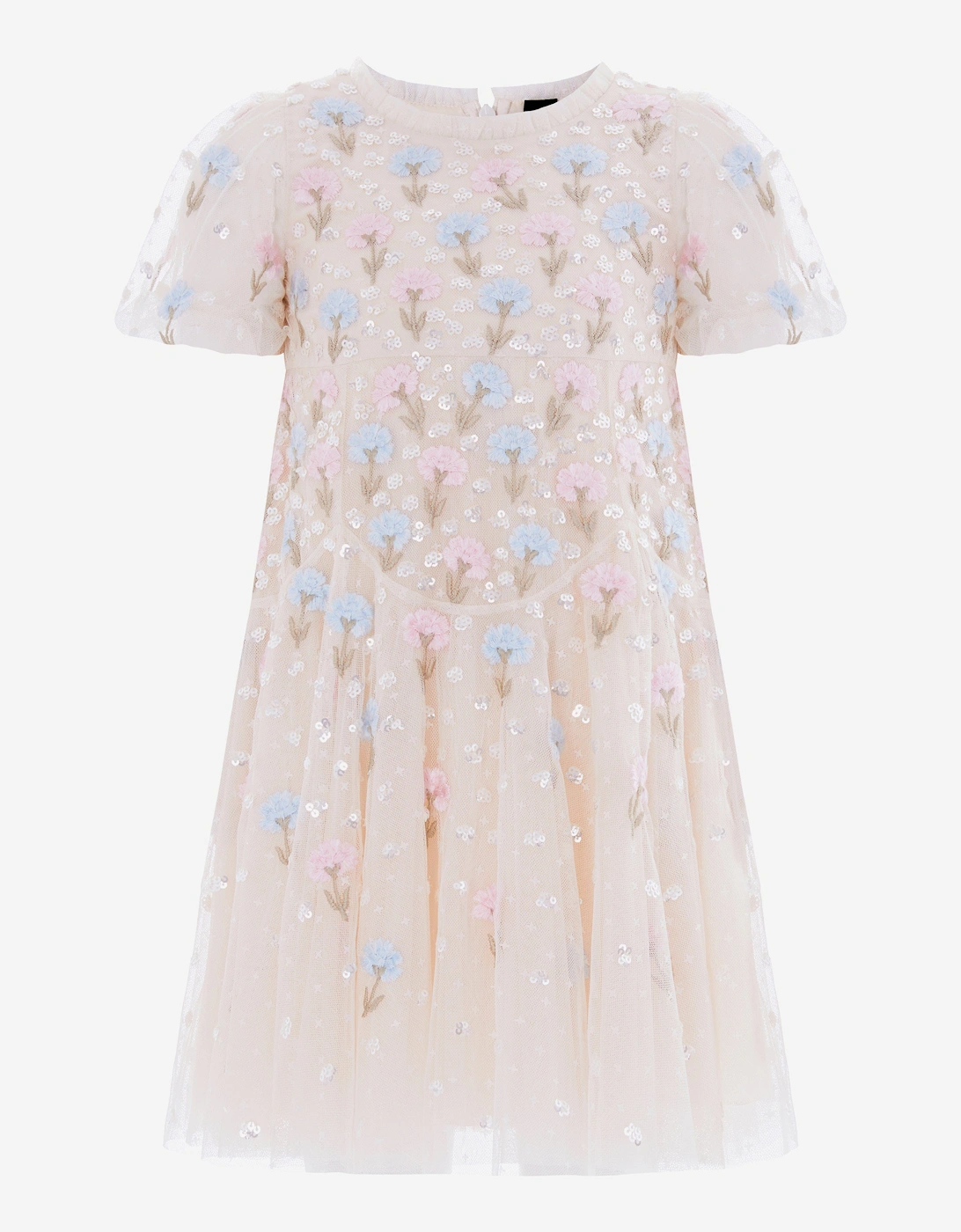 Girls Dandelion Ditsy Dress in Ivory, 5 of 4