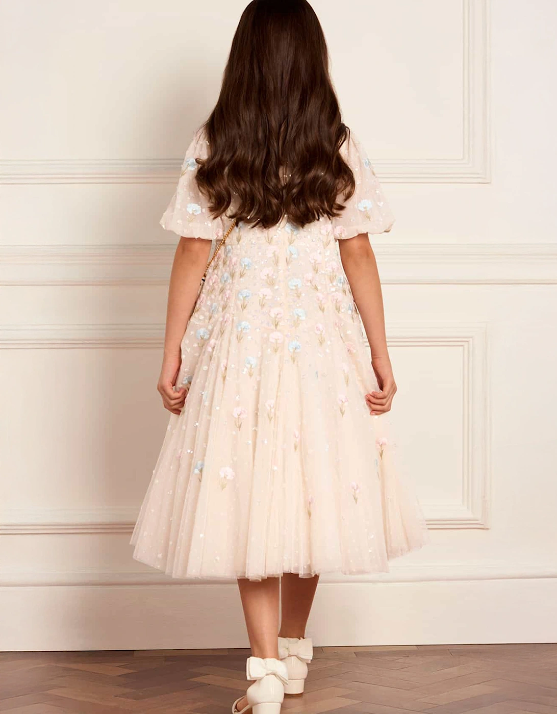Girls Dandelion Ditsy Dress in Ivory