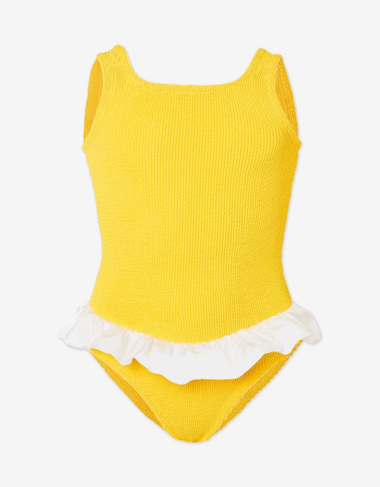 Girls Denise Swimsuit in Yellow