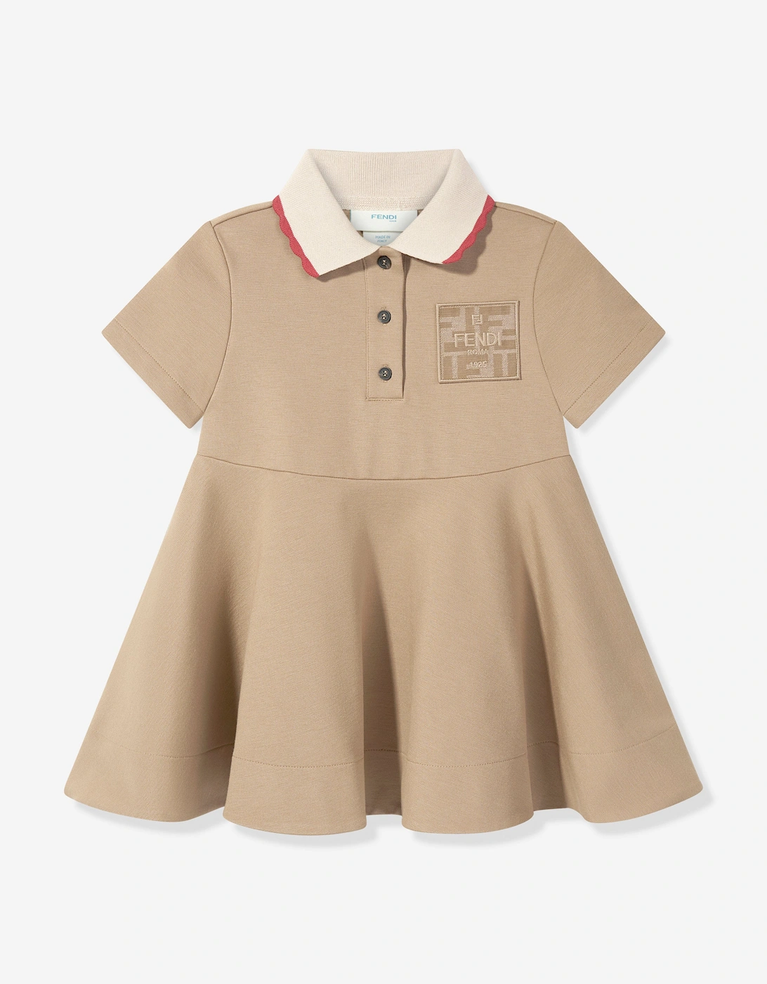 Girls Punto Milano Dress in Beige, 5 of 4
