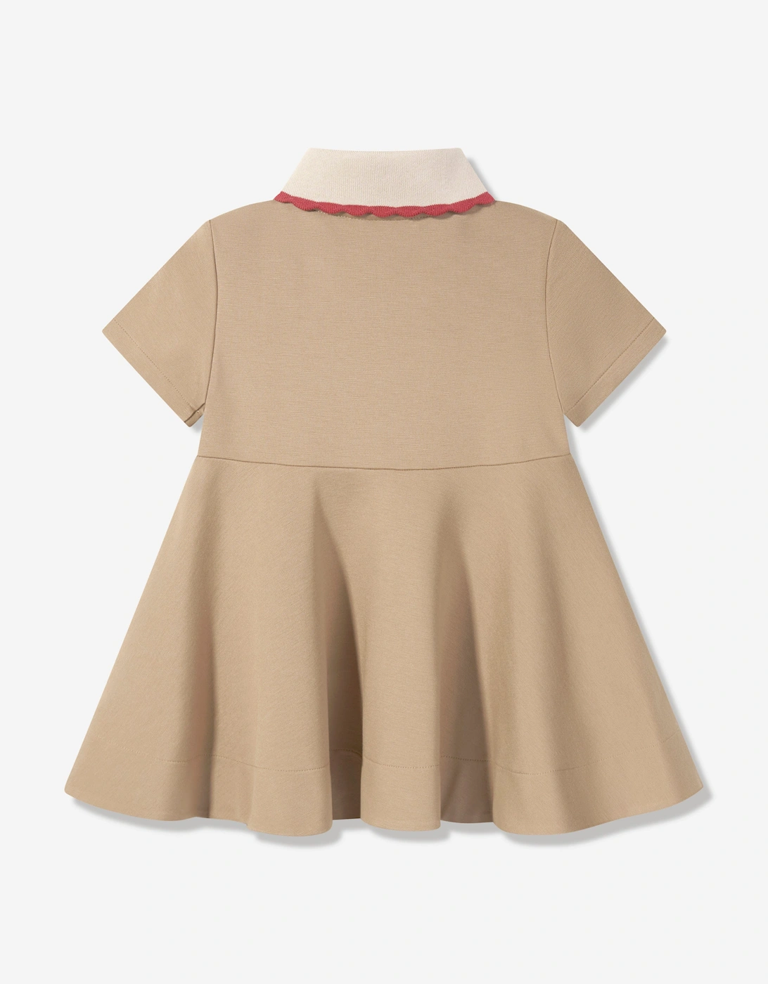 Girls Punto Milano Dress in Beige