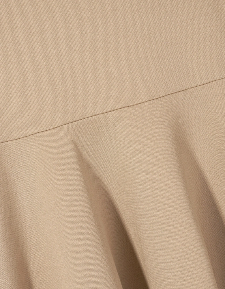 Girls Punto Milano Dress in Beige