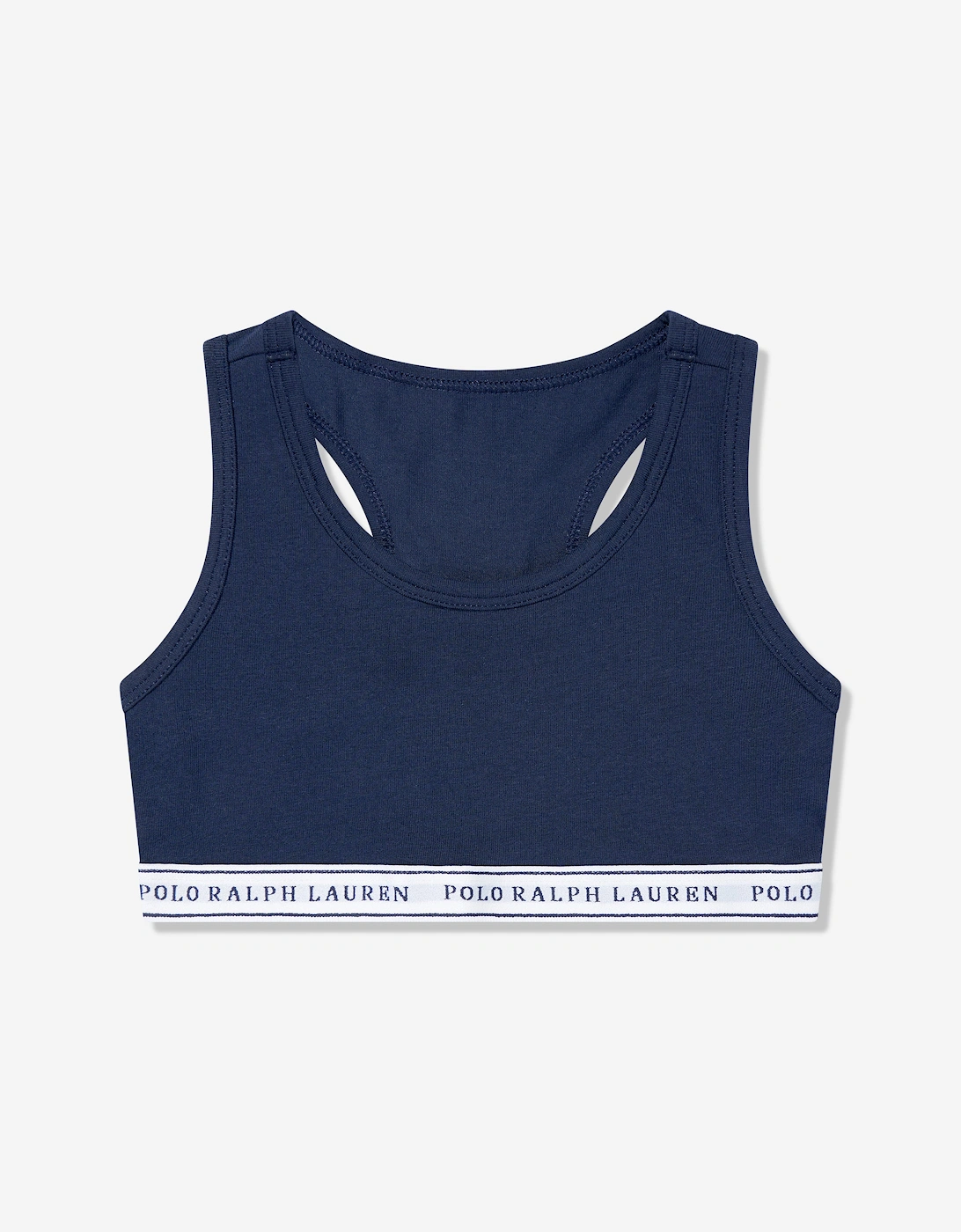 Girls 2 Pack Printed Bra Set in Navy